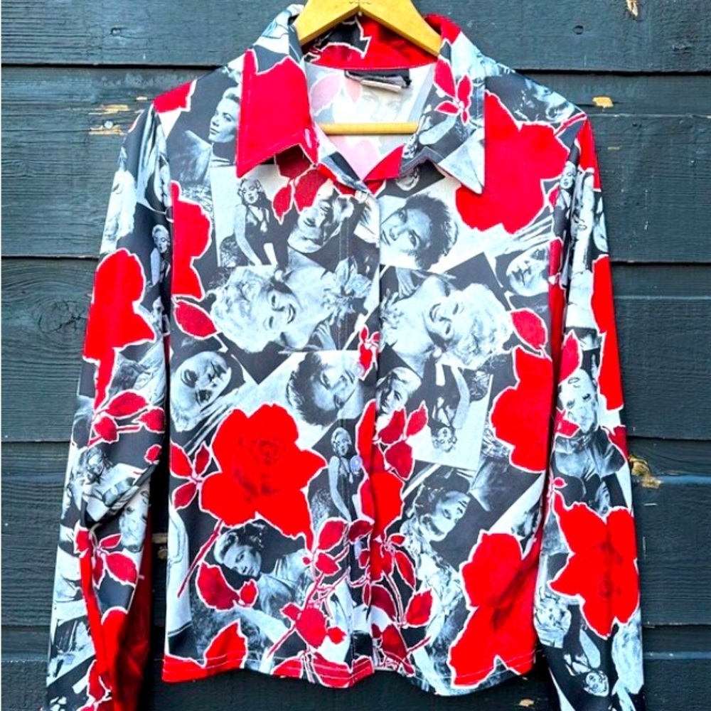 Red rose Hollywood bombshell shirt